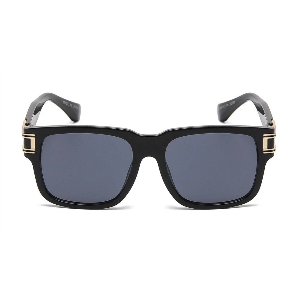 Retro Urban City Gent Hipster Thick Plastic Horn Rim Rectangle Sunglasses Lentes